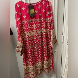 Khaadi Khaas Sz 12 NWT Tilla and Embroidered Shirt and Dupatta